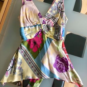 Alice and Trixie Womens deep V silk blouse